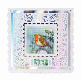 Christmas Robin 3pk Die Cut 3d Decoupage Craf