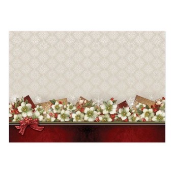 Christmas Rose Luxury Paper Craft Die Cut Top