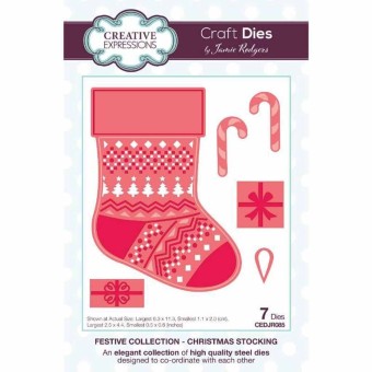 Christmas Stocking Metal Craft Dies Designed 