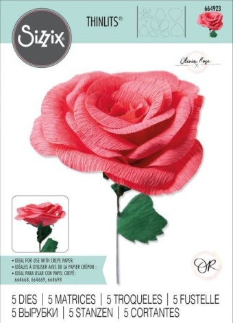 Classic Rose Thinlits Paper Crafting Metal Di