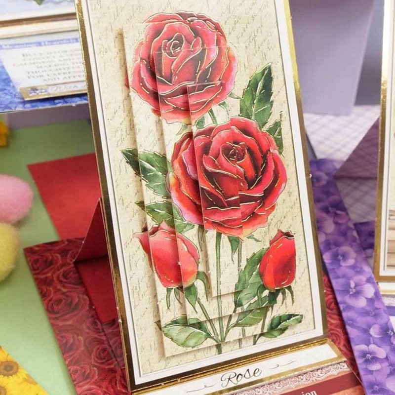 Floral Easel Reveal Concept Paper Craft Card 