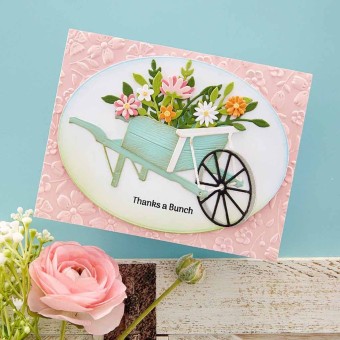 Country Wheelbarrow Paper Craft Cutting Dies 