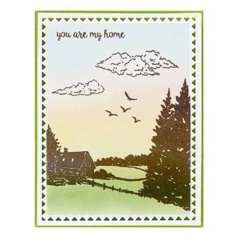 Create A Scene Silhouette Clear Rubber Stamps