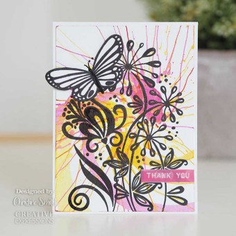 Curly Petals Clear Unmounted Rubber Stamps by