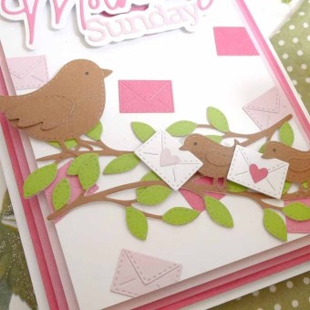 Cute Birds & Branches Metal Dies For Paper Cr