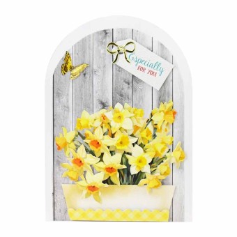 Daffodil, Tulip & Poppy Bouquet 3pk Die Cut 3