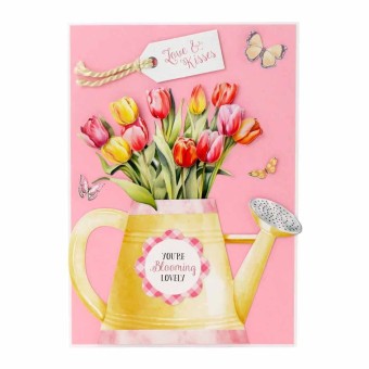 Daffodil, Tulip & Poppy Bouquet 3pk Die Cut 3