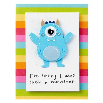 Dancin' Birthday Monster Spellbinders Paper C