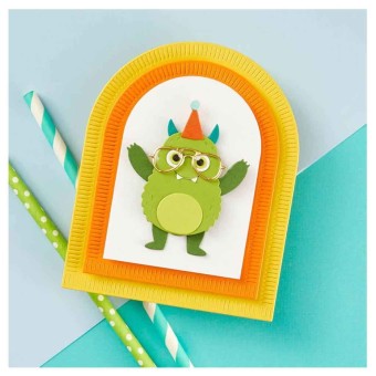 Dancin' Birthday Monster Spellbinders Paper C