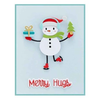 Dancin' Snowman Spellbinders Paper Craft Cutt