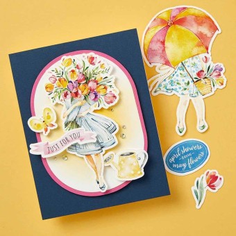 Dancin' Watercolour Celebrations Toppers for 