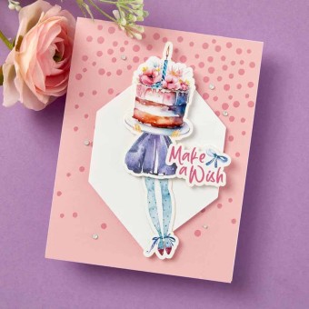 Dancin' Watercolour Celebrations Toppers for 