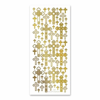 Decorative Crosses Peel Off Stickers For Pape