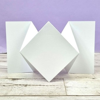 Diamond Fold Card - Card Blanks & Envelopes F