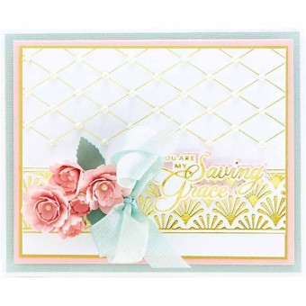 Diamonetta Background Glimmer Hot Foil Plate 