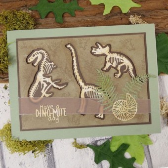 Dino-Mite Dinosaur Fossils Metal Die for Pape