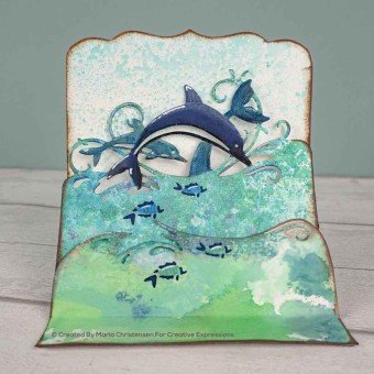 Dolphin Edger Paper Cuts Craft Die for Crafti