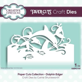 Dolphin Edger Paper Cuts Craft Die for Crafti