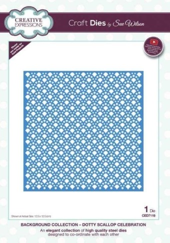 Dotty Scallop Background Craft Metal Die for 