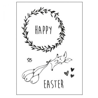 Easter Fun Clear Rubber Stamps & Metal Craft 