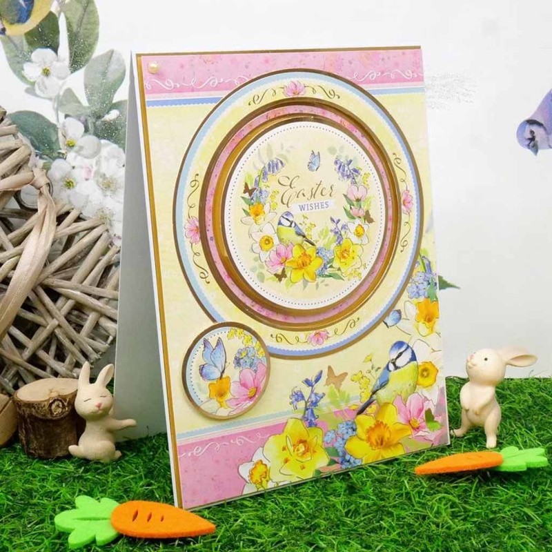 Easter Wishes Die Cut Luxury Topper Paper Cra