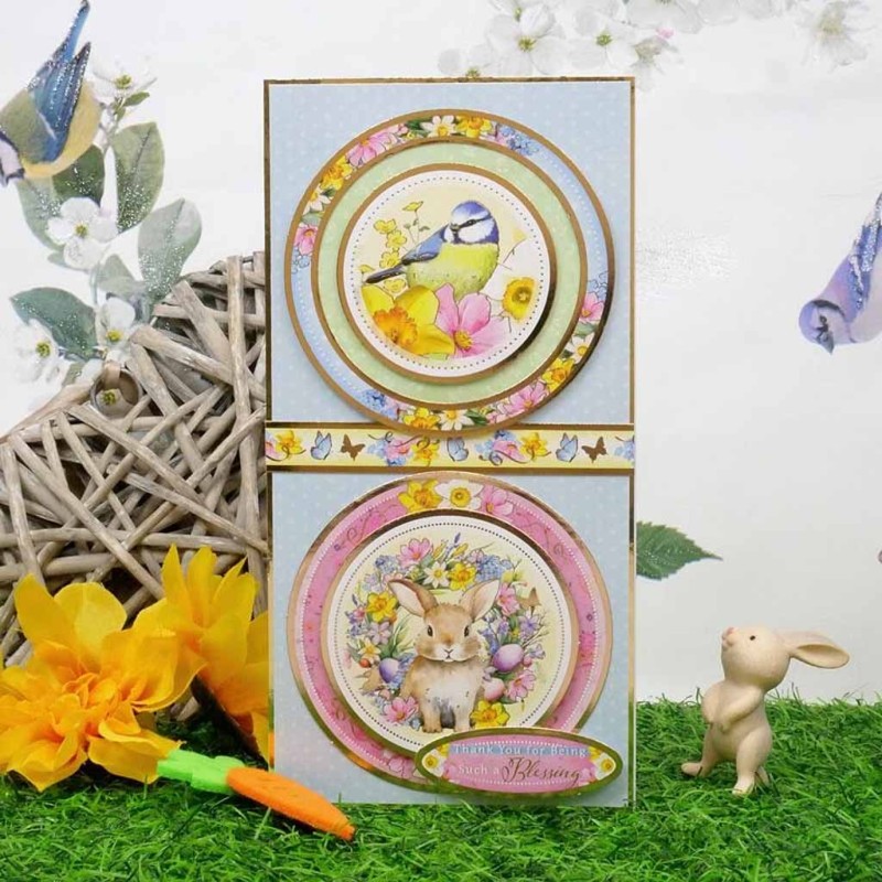 Easter Wishes Die Cut Luxury Topper Paper Cra