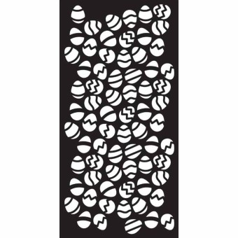 Egg-Stravaganza DL Stencil for Paper Crafts, 