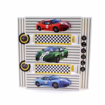 Fast Cars 3pk Die Cut 3d Decoupage Craft Shee