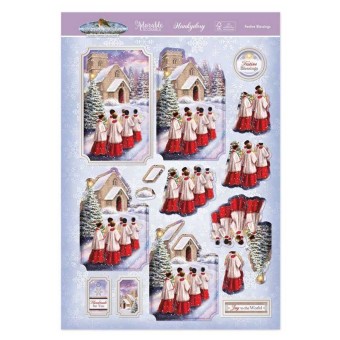 Festive Blessings Die Cut 3d Decoupage Luxury