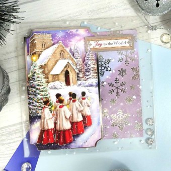 Festive Blessings Die Cut 3d Decoupage Luxury