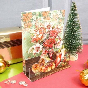 Festive Florals Pop Up Stepper Card Paper Cra