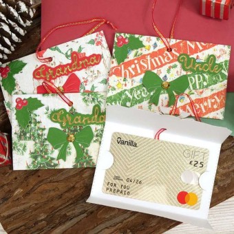 Festive Gift Card Envelope 10 Cutting Metal D