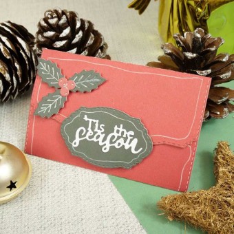 Festive Gift Card Envelope 10 Cutting Metal D