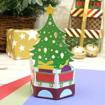 Festive Train Wrap Paper Craft Dies