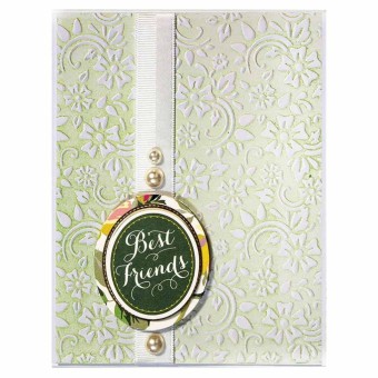 Flowers & Leaves Detailed Embossing Folder fo