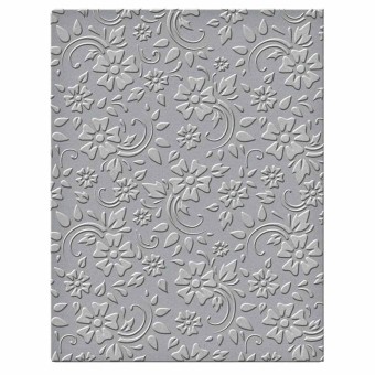 Flowers & Leaves Detailed Embossing Folder fo