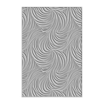 Flowing Waves 3d Sizzix Embossing Folder Pape