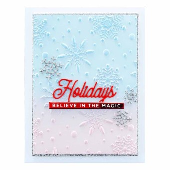 Flurry of Snowflakes 3d Embossing Folder by S