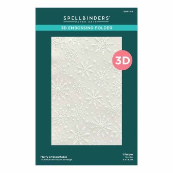 Flurry of Snowflakes 3d Embossing Folder by S