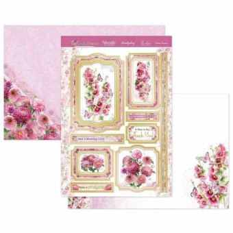 Fuchsia Flowers Die Cut Luxury Topper Set For