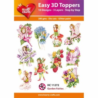 Garden Fairies Easy 3D  Craft Toppers for Pap