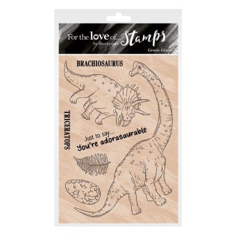 Gentle Giants  Dinosaurs Clear Rubber Stamps 