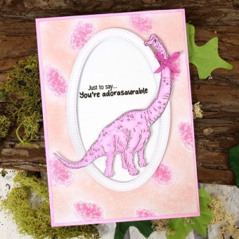 Gentle Giants  Dinosaurs Clear Rubber Stamps 