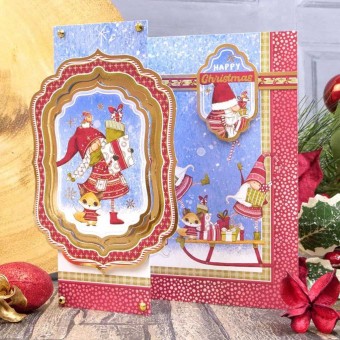 Gifts Galore! Christmas Gnomes Luxury Paper C