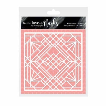 Glamourous Art Deco Background Stencil for Ca