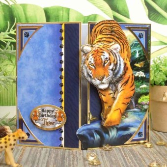 Go Get 'Em Tiger Die Cut 3d Decoupage Deco-La