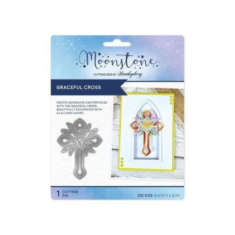 Graceful Cross Moonstone Paper Craft Cutting 