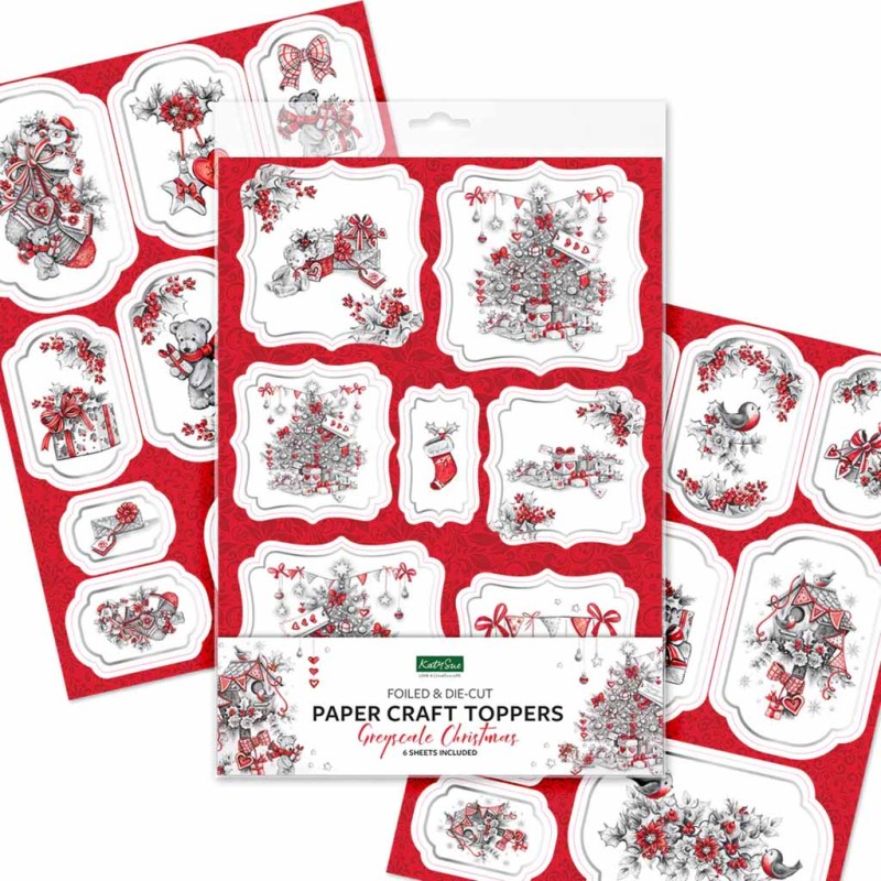 Flowers & Leaves Traditional Christmas Die Cut 3d Sheets For Paper Crafts