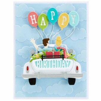 Head In The Clouds Detailed Embossing Folder 