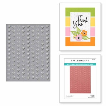 Heart and Soul Detailed Embossing Folder for 